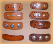 leather hair accessories